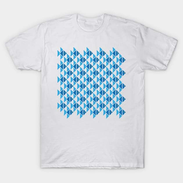 Escher Angelfish Tessellation T-Shirt by Maxsomma